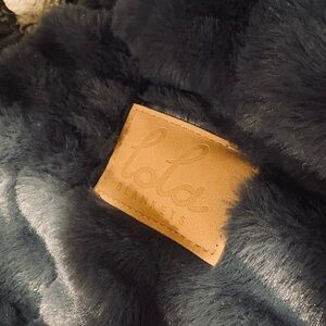NWOT LOLA blanket charcoal grey